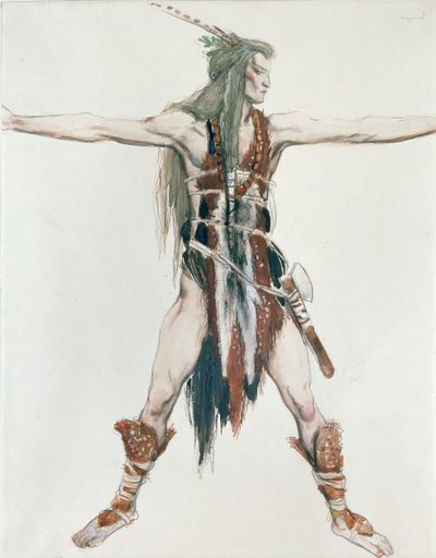 Kostümentwurf für Siegfried, ca. 1850-1880 von Charles S Ricketts