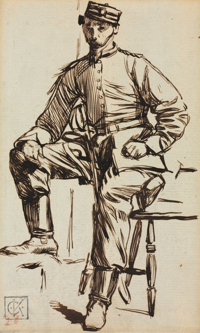 Charles Keene als Freiwilliger von Charles Samuel Keene