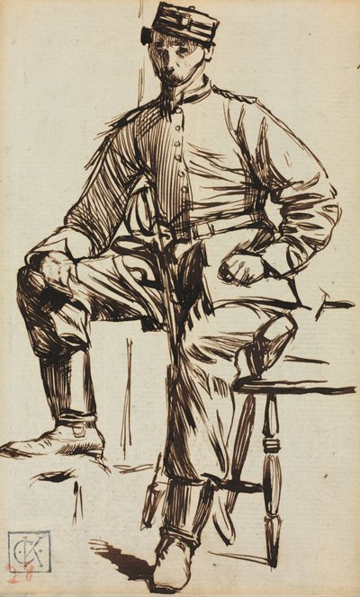 Charles Keene als Freiwilliger von Charles Samuel Keene