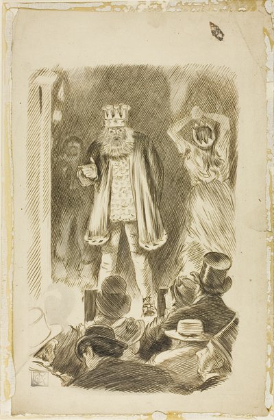 Lord Salisbury spricht bei einer Versammlung von Charles Samuel Keene