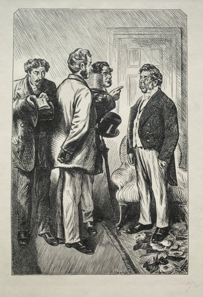 Unser Weihnachtstruthahn, Mr. Bobsby besorgt von Charles Samuel Keene