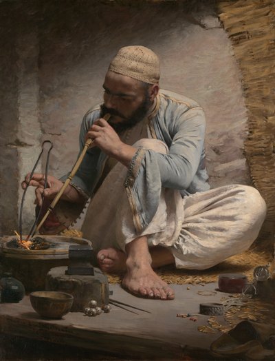 Der arabische Juwelier, ca. 1882 von Charles Sprague Pearce