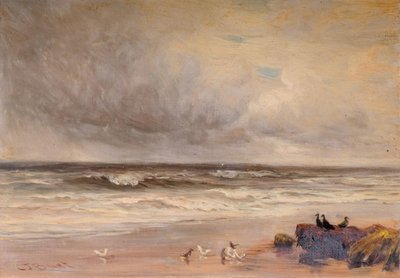 Meeresküste, 1887 von Charles Thomas Burt