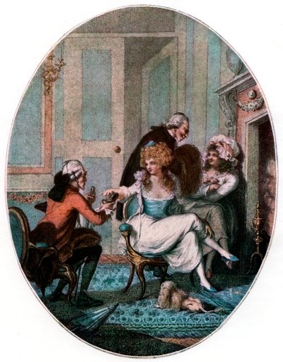 Der französische Kamin, 1905 von Charles Tomkins