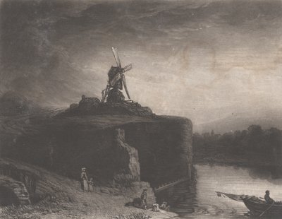 Rembrandts Mühle, 1823 von Charles Turner