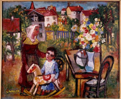 Blumenstrauß im Dorf von Charles Walch