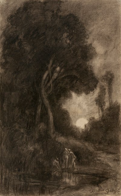 Badende im Mondlicht von Charles Walter Stetson