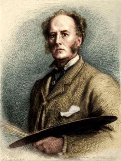 John Everett Millais, britischer Künstler von Charles Waltner