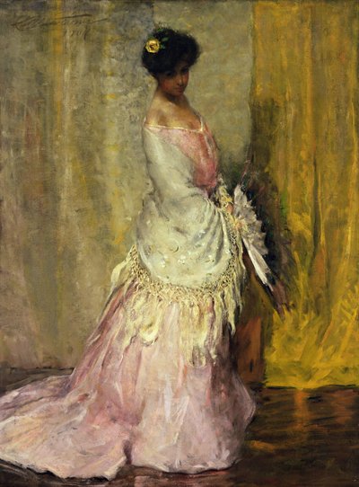 Mädchen mit gelbem Schal von Charles Webster Hawthorne
