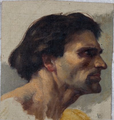 Studie eines Kopfes von Charles William Mitchell