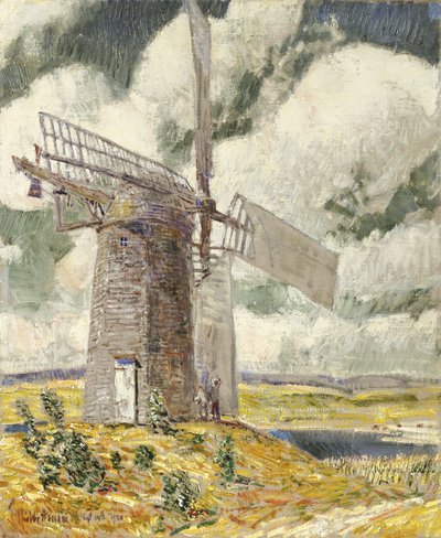 Segel biegen an der alten Mühle von Childe Frederick Hassam