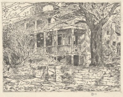 Altes Haus, Cos Cob, 1915 von Childe Hassam