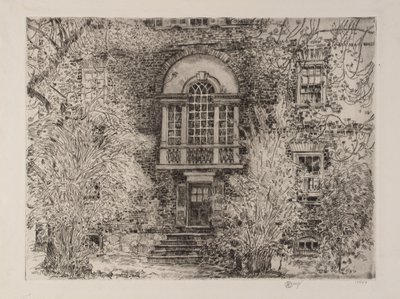 Frühling in Annapolis (Chase House Garten) von Childe Hassam
