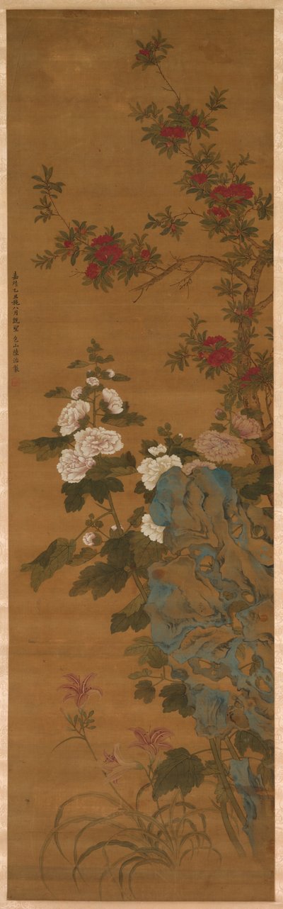 Blumen und Felsen von China, Ming dynasty