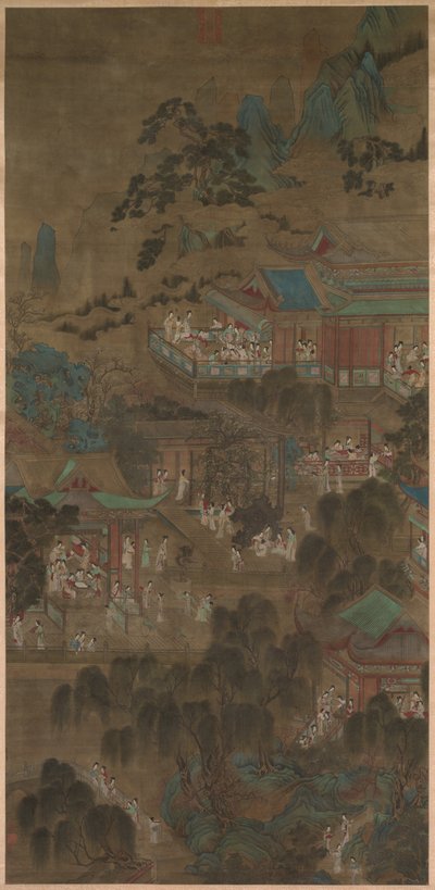 Hofdamen im Kaiserpalast von China, Yuan dynasty