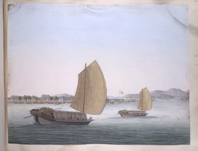 Zwei Segelboote von Chinese School