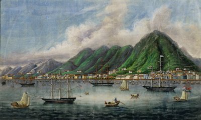 Victoria Island, Hongkong, ca. 1865 von Chinese School