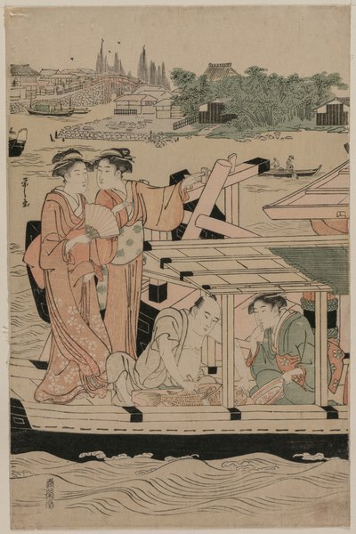 Bootsfahrt auf dem Sumida-Fluss von Chobunsai Eishi