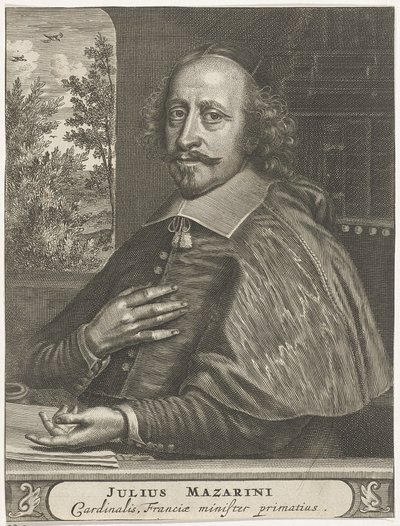 Porträt von Kardinal Mazarin von Christiaan Hagen