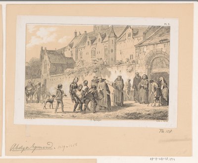 Abtei von Egmond, 13. Jahrhundert von Christiaan Lodewijk van Kesteren