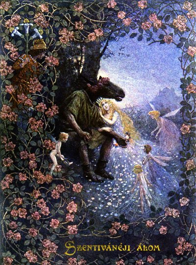 Ein Sommernachtstraum, ca. 1900 (Illustration) von Christian August Printz