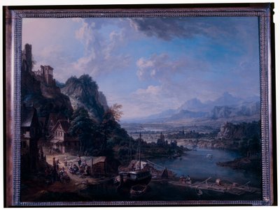 Rheinlandschaft von Christian Georg the Elder Schuetz