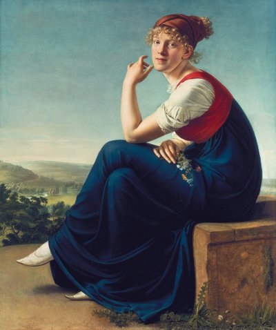 Porträt von Heinrike Dannecker, 1802 von Christian Gottlieb Schick