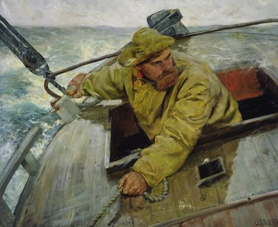 Hart am Wind von Christian Krohg