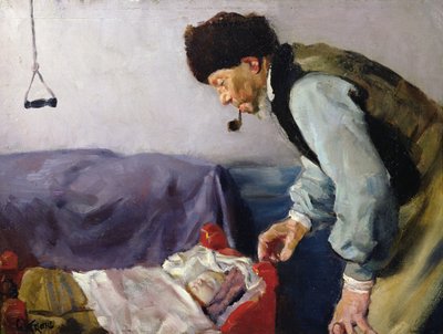 Niels Haihede und kleiner Sophus von Christian Krohg