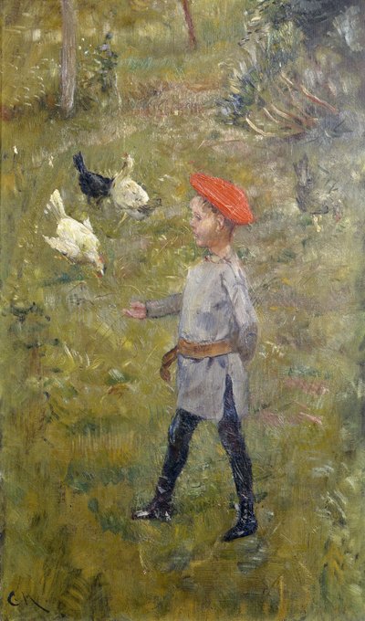 Per mit den Hühnern, Hvitsten von Christian Krohg