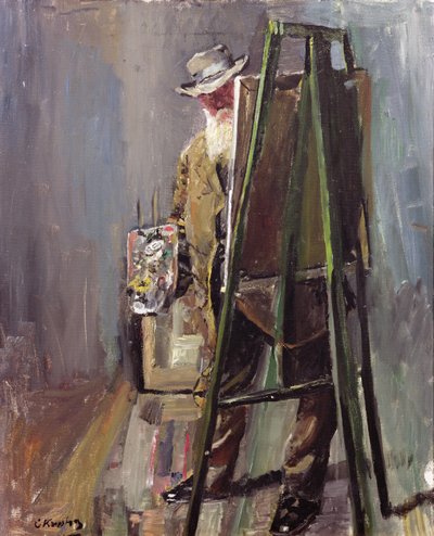 Selbstporträt von Christian Krohg