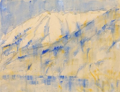 Berg im Schnee bei Lugano von Christian Rohlfs