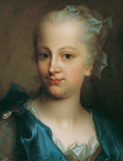 Mädchen in blauem Kleid von Christian Seybold