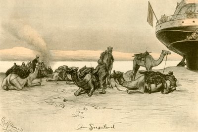 Am Suezkanal, 1898 von Christian Wilhelm Allers