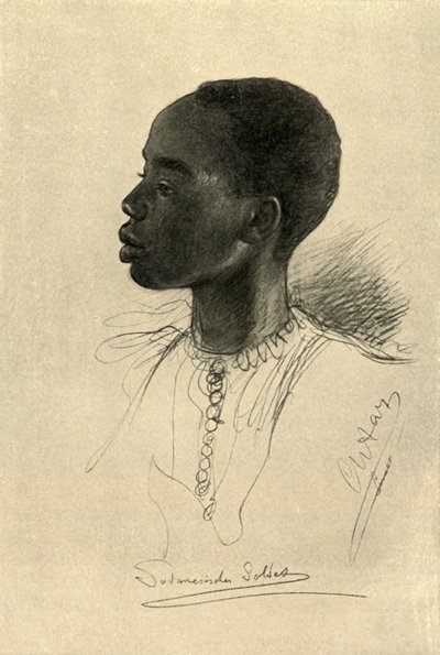 Sudanesischer Soldat, Ägypten, 1898 von Christian Wilhelm Allers