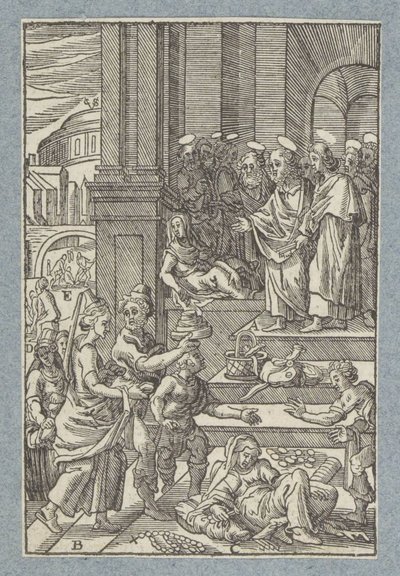 Ananias und Saphira von Christoffel van Sichem (II)