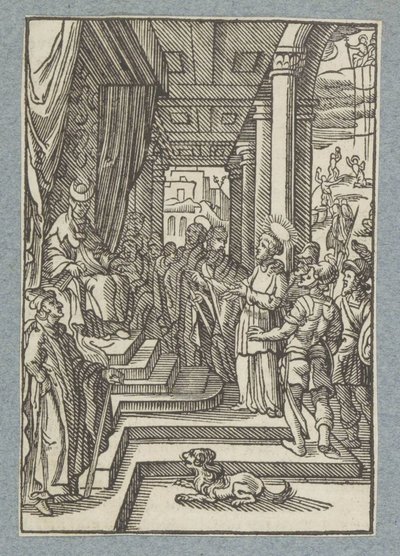 Stephanus vor dem Hohepriester von Christoffel van Sichem (II)
