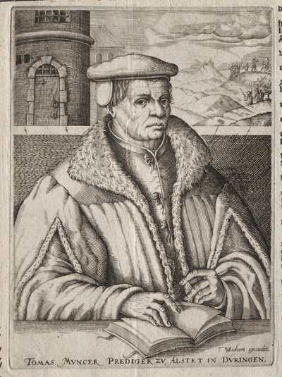 Porträt von Thomas Müntzer, 1609 von Christoffel van Sichem