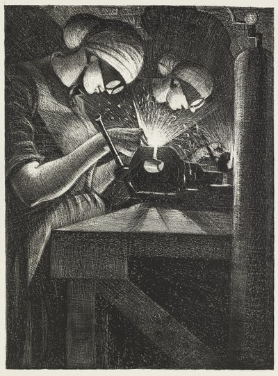 Autogenschweißer, 1917 von Christopher Richard Wynne Nevinson