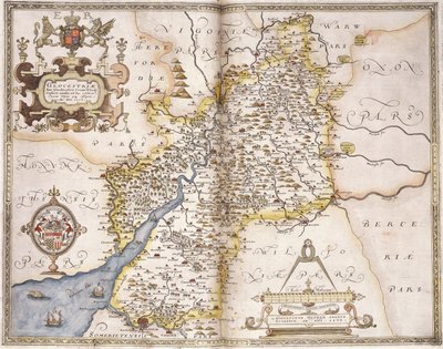 Gloucester(shire), 1579 von Christopher Saxton