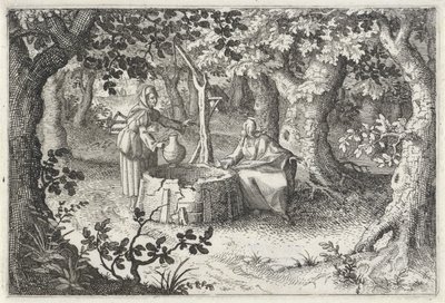Christus und die Samariterin von Claes Jansz. Visscher (II)