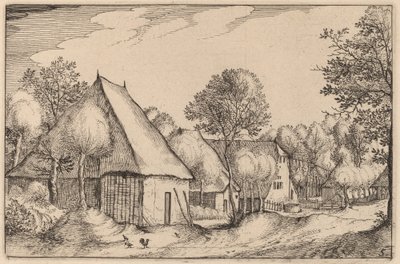 Ein Bauernhof von Claes Jansz Visscher after Johannes van Doetechum, the Elder after Lucas