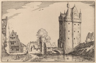 Stadttor von Claes Jansz Visscher after Johannes van Doetechum, the Elder after Lucas
