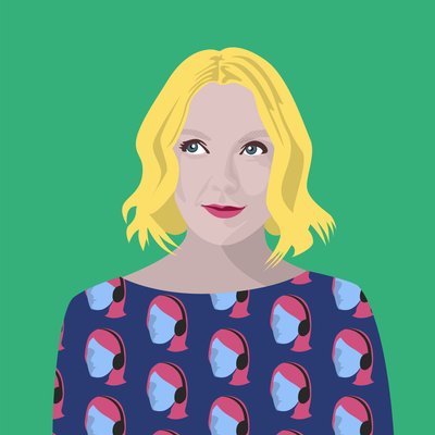 Porträt von Lauren Laverne von Claire Huntley