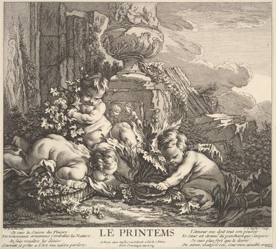 Frühling, 1735-86 von Claude Augustin Duflos
