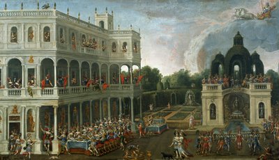 Bankett der Amazonen, von Claude Deruet (1588-1660) von Claude Deruet