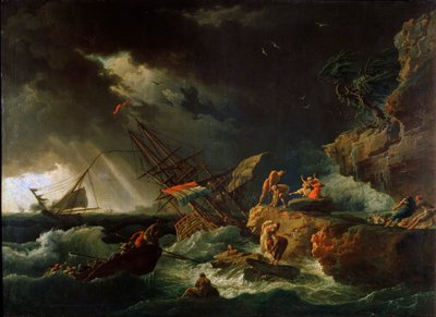 Sturm auf dem Meer von Claude Joseph Vernet