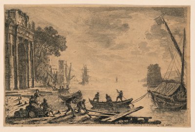 Hafenszene von Claude Lorrain