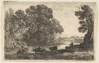 Der Kuhhirte, 1636 von Claude Lorrain