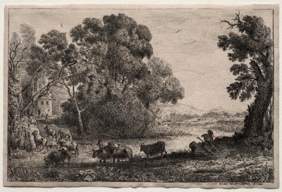 Der Kuhhirte von Claude Lorrain